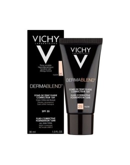 Vichy Dermablend Fond De Teint Fluide Teinté 25 Nude SPF20